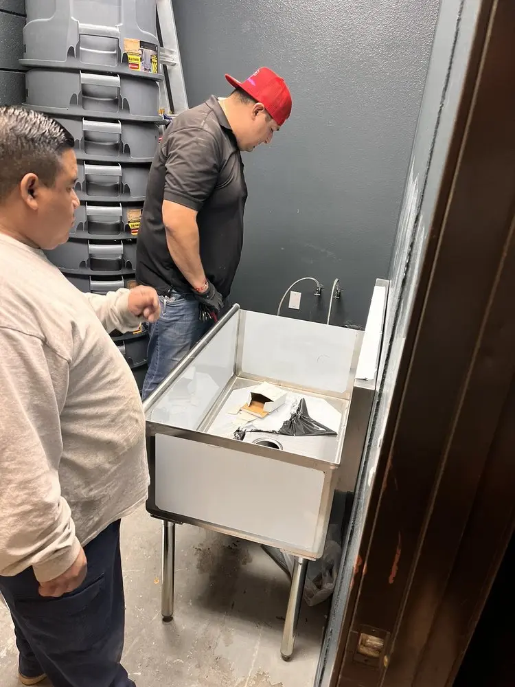 Commercial plumbing and sink installation in Nashville